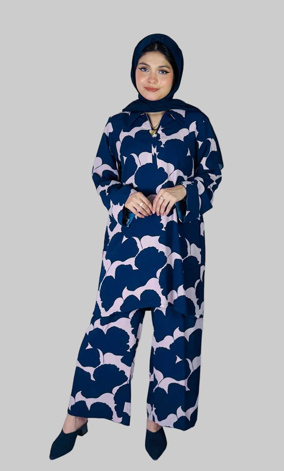Navy Florals