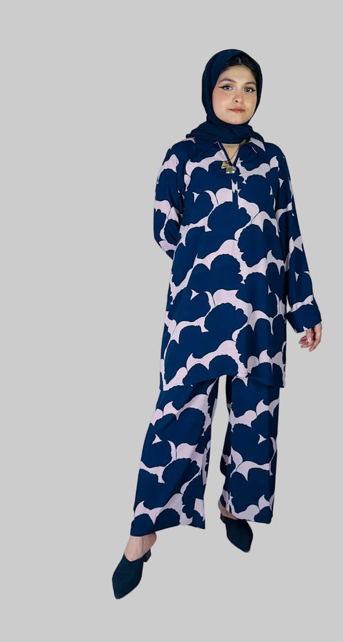 Navy Florals